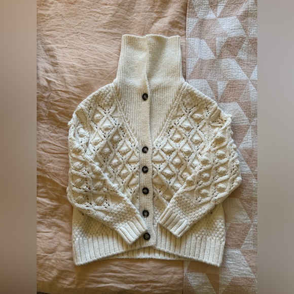 Zara Blogger’s Favorite Pompom Knit Cardigan Jacket - Picture 2 of 5